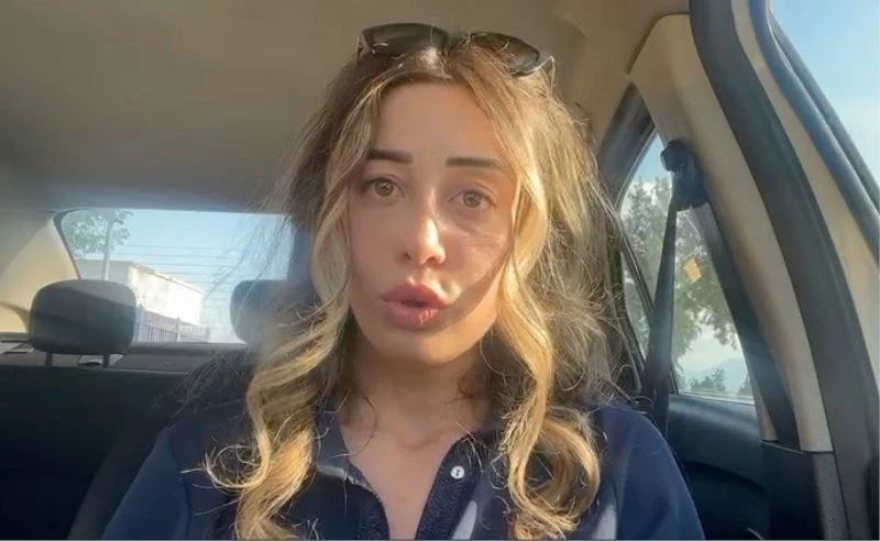 Trafikte önü kesilen kadın avukatın ’imdat’ çığlığı kamerada
