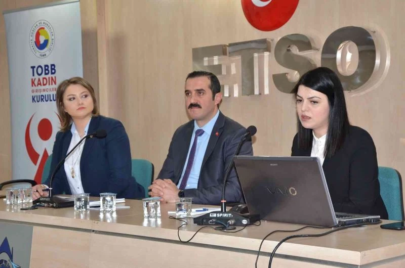 ETSO’da girişimci kadınlara KOSGEB destekleri anlatıldı
