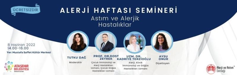 Ataşehir’de “Astım ve Alerjik Astım” semineri düzenlenecek
