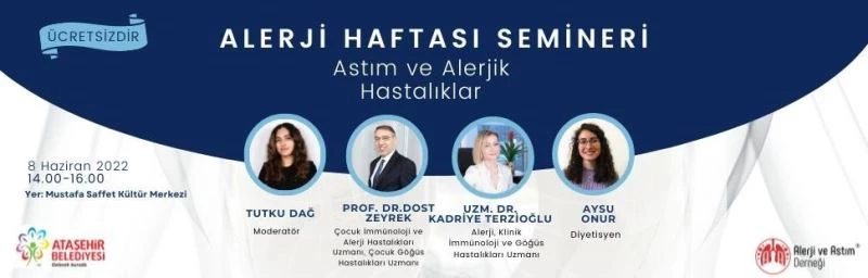 Ataşehir’de “Astım ve Alerjik Astım” semineri düzenlenecek
