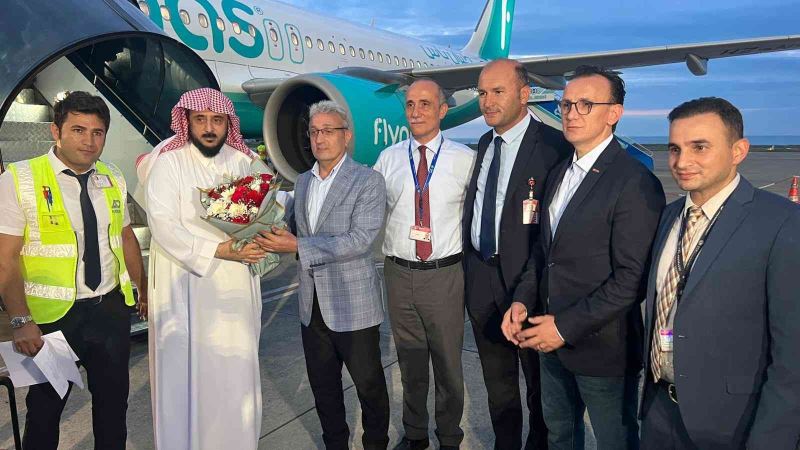 Suudi Arabistan’dan Trabzon’a bu yılın ilk charter uçuşu yapıldı
