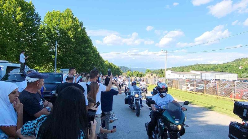 Saraybosna’ya gelen Moto-Maraton katılımcıları Potoçari’ye doğru yola çıktı
