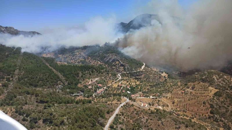 Datça ve Urla’da çıkan orman yangınlarına ilk müdahale gerçekleştirildi
