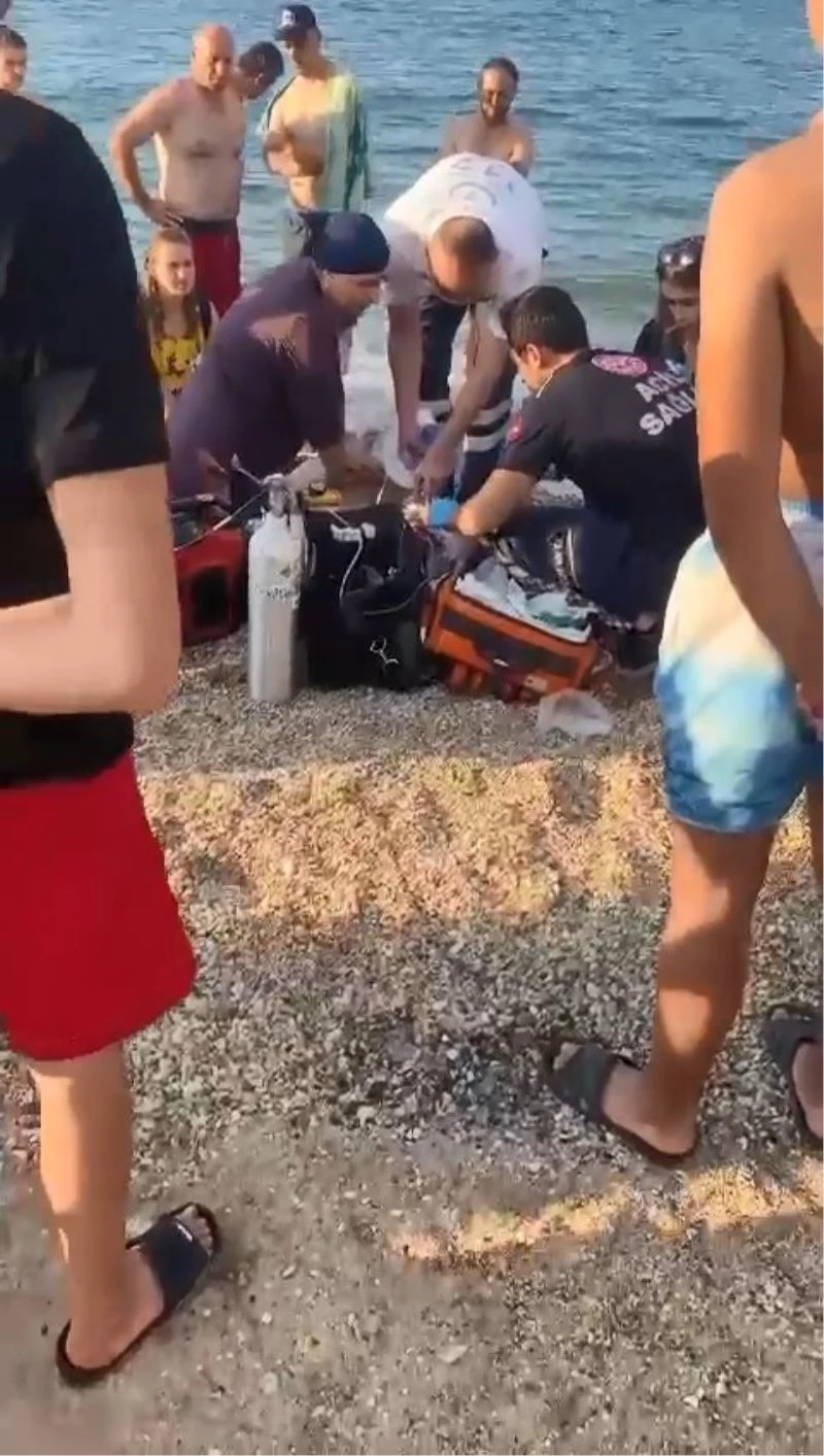 Günübirlik yüzmeye geldiği denizde kalp krizi geçirerek yaşamını yitirdi
