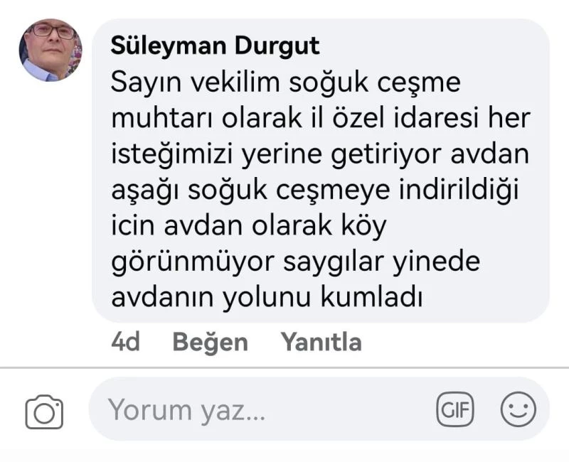 CHP’li Kasap’ın köy yolu eleştirisine muhtar yanıt verdi
