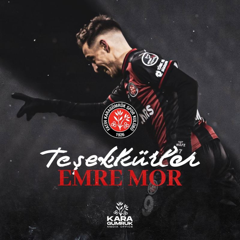 Fatih Karagümrük’ten Emre Mor’a veda mesajı
