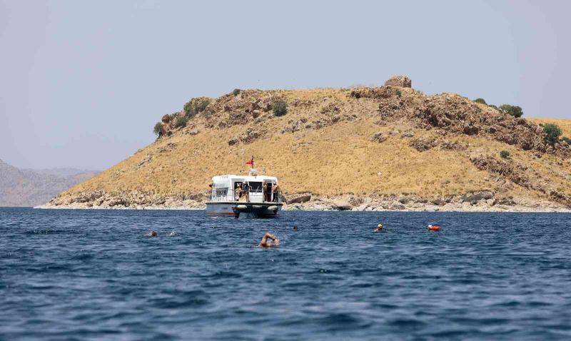 Yüzücüler Kuzu Adası’ndan Akdamar’a kulaç açtı
