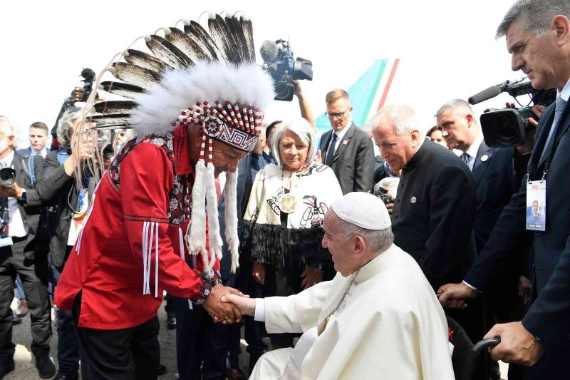 Papa, tövbe haccı için Kanada’ya geldi

