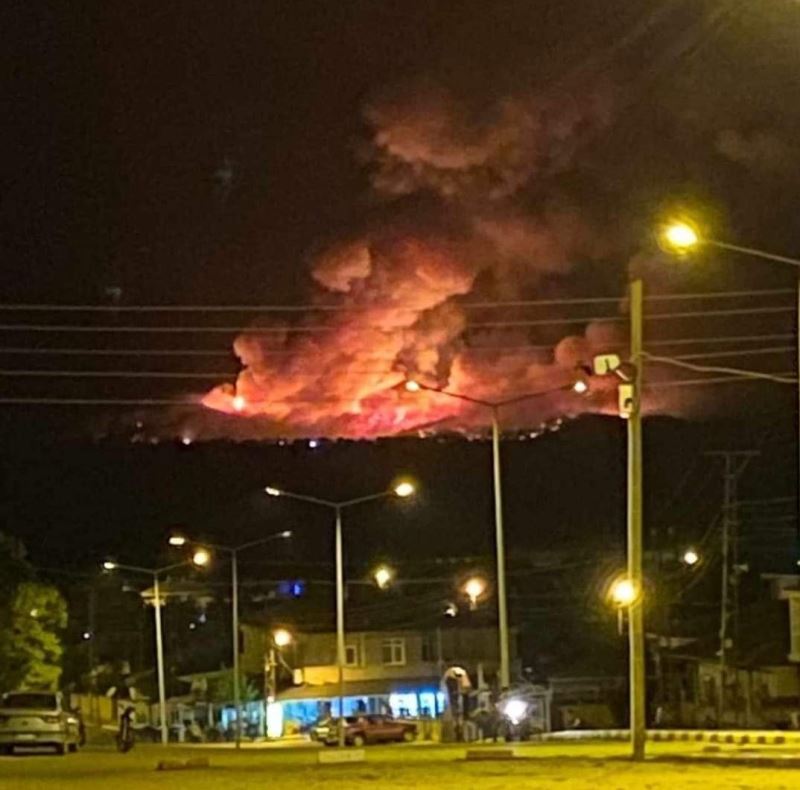 Yunanistan’daki yangın Edirne’nin sınır köylerine dayandı, alevler gökyüzünü kapladı
