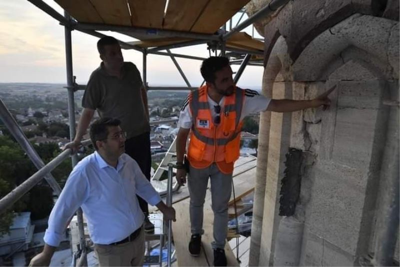 Vali Kırbıyık, Selimiye Camii’nde restorasyon çalışmalarını inceledi
