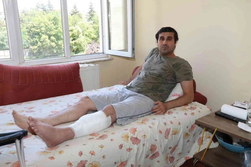  Bacağını kaybetme tehlikesi yaşarken adalet istiyor
