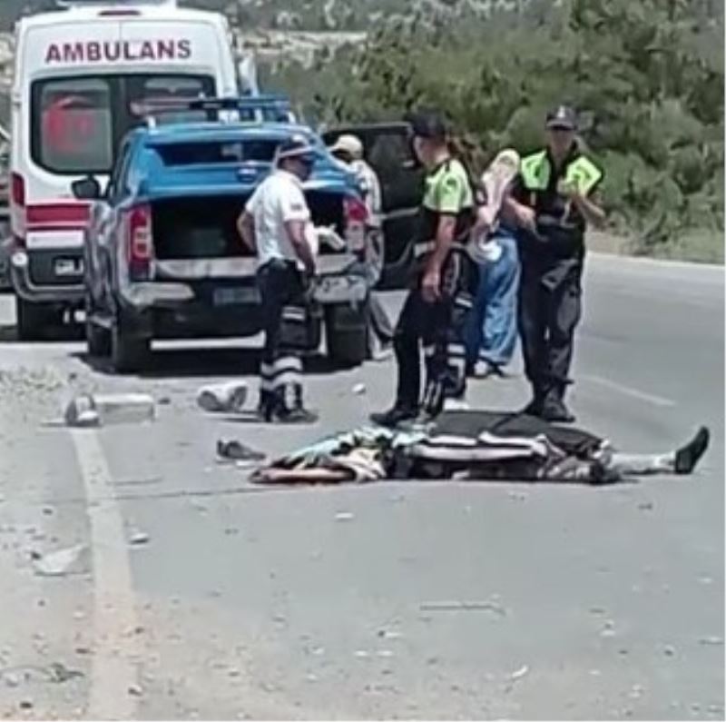 Freni patlayan kamyondan fırlayan sürücü hayatını kaybetti
