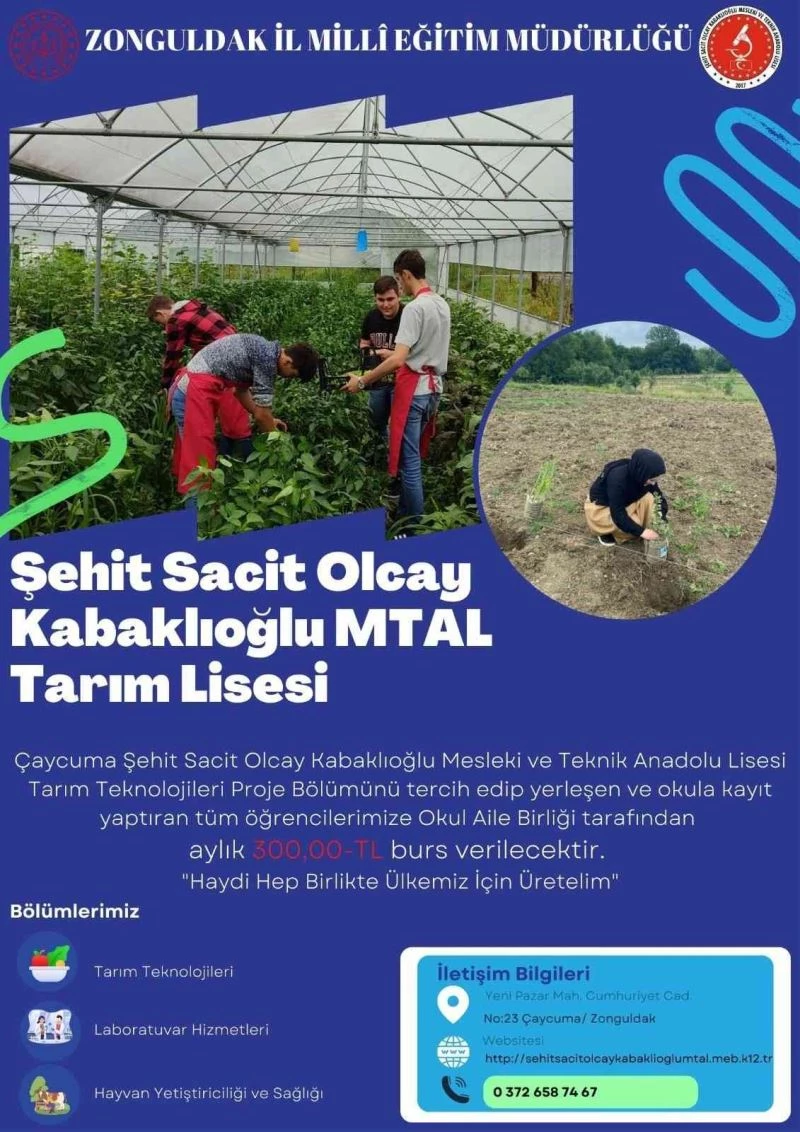 MTAL Lisesi/nden “Haydi Hep Birlikte Ülkemiz İçin Üretelim” çağrısı

