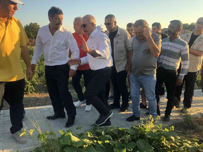 Roman vatandaşlara tahsis edilen Kent Bostanı tarlasının açılışı yapıldı
