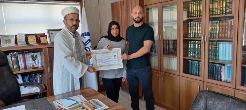 Alman vatandaşı Katerina Zonguldak’ta Müslüman oldu
