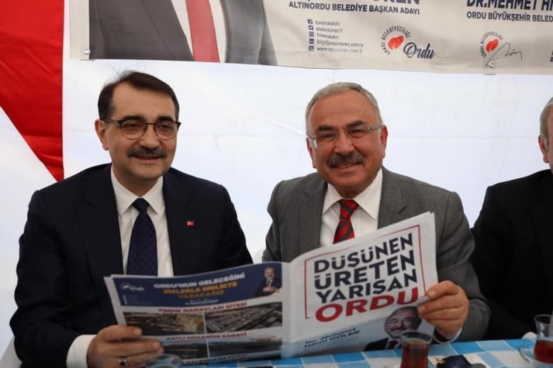 Enerji ve Tabii Kaynaklar Bakanlığından Ordu’ya asfalt bitüm malzemesi desteği
