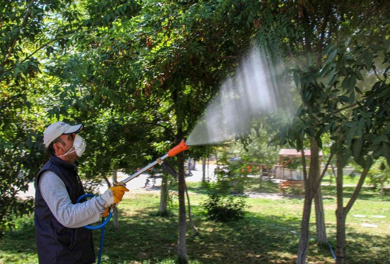 Van’da bayram öncesi park, bahçe ve mesire alanları ilaçlanıyor
