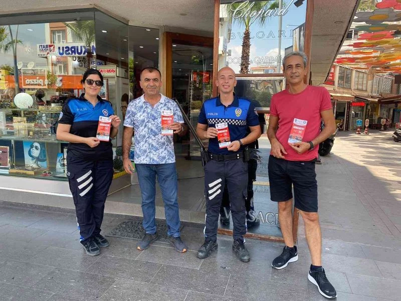 Manavgat’ta, polisten dilenci ve dolandırıcılık uyarısı
