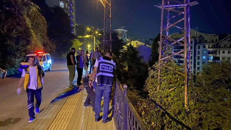 Otomobille ormanlık alana uçtu, 8 metre yüksekliği tırmanarak hastaneye gitti
