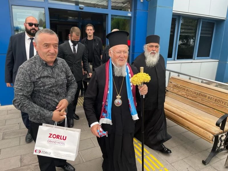 Fener Rum Patriği Bartholomeos Sümela’daki ayin için Trabzon’a geldi
