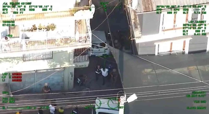 İzmir polisinden helikopter destekli tefeci avı
