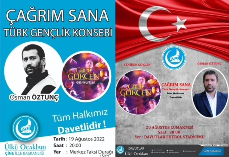 Aydınlı ülkücüler Öztunç ile eğlenecek
