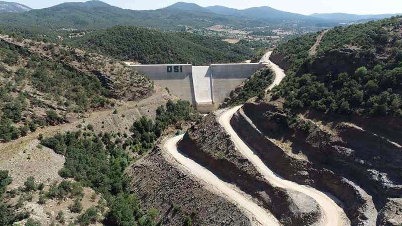 Manisa Kelebek Barajı’nda su tutuldu
