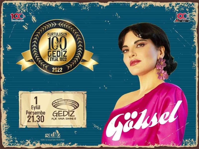 Gediz’de Milli Mücadele Zaferi’nin 100. Yılı’na özel Göksel konseri