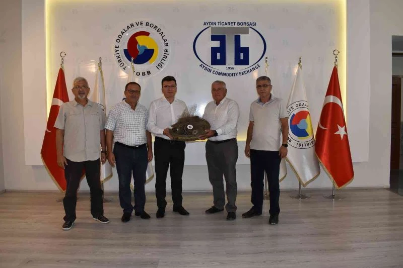 Efeler Kaymakamı Cemal Şahin’den Aydın Ticaret Borsası’na veda ziyareti
