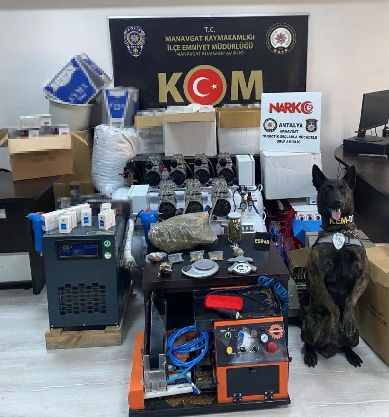 Antalya’da uyuşturucu ve kaçak sigara operasyonuna 1 tutuklama
