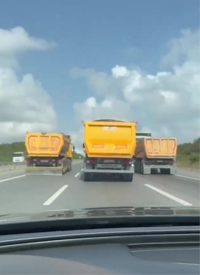İstanbul’da hafriyat kamyonları tehlike saçıyor

