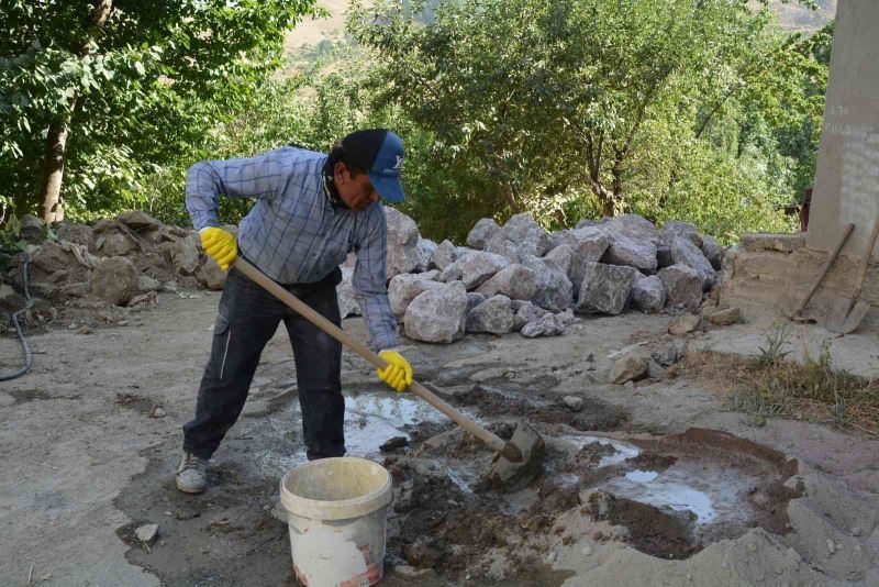 Mahalle sakinlerinden belediyeye destek
