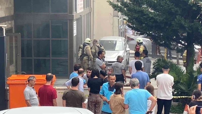 Sait Çiftçi Devlet Hastanesi’nin ek hizmet binasında yangın
