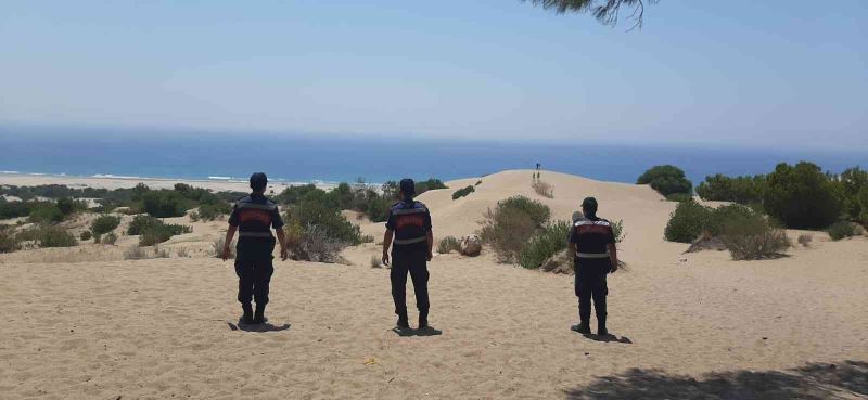 Jandarma Kaş Patara’da göz açtırmıyor
