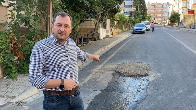 Bir şehir delik deşik oldu: Yamalı şehrin sokaklarına tek tek işaret bırakılıyor
