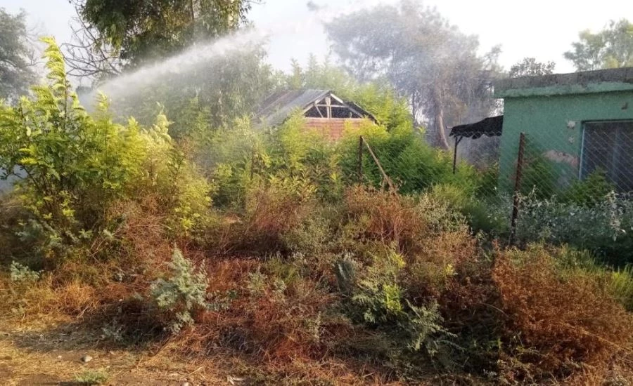 Kadirli’de çıkan yangın evlere ulaşmadan söndürüldü