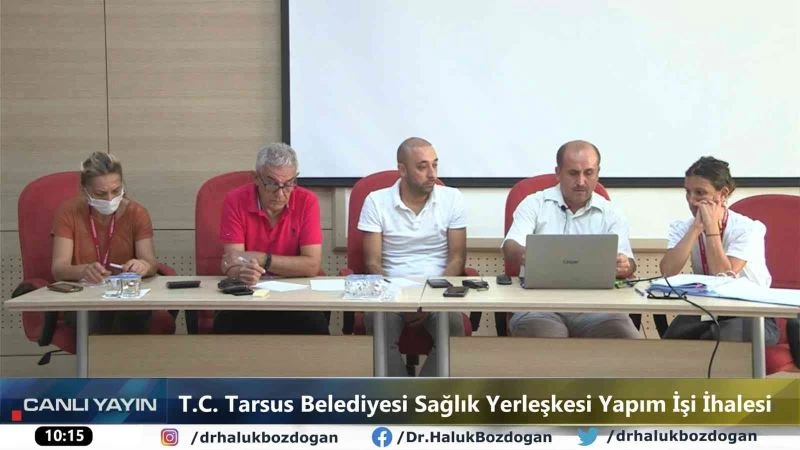 Tarsus’ta sağlık yerleşkesi yapım işi ihalesi canlı yayınlandı
