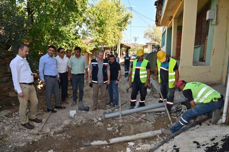 Salihli Kurttutan’da kısmi kanalizasyon hattı döşendi
