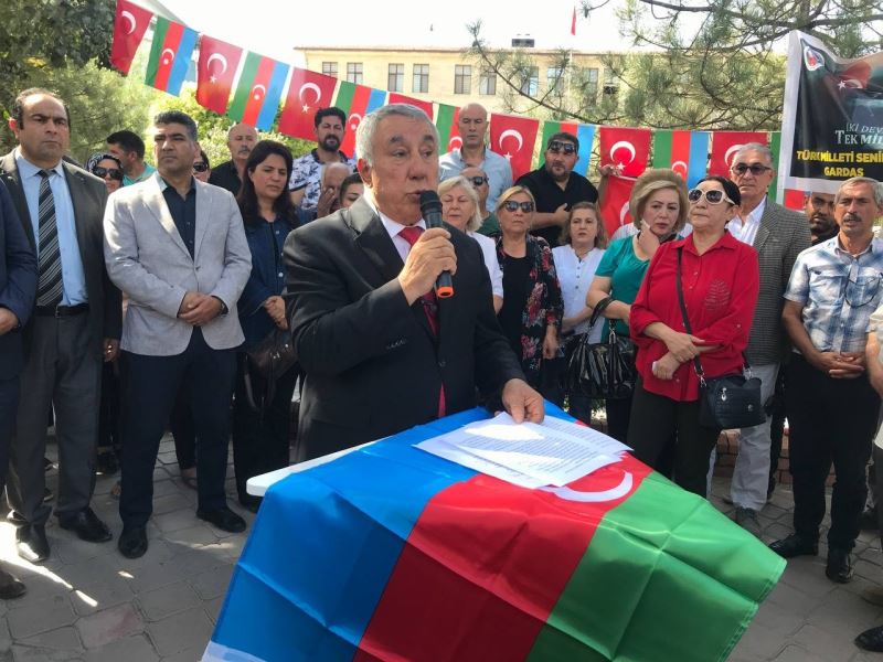 Iğdır’da Ermenistan’ın Azerbaycan’a yaptığı saldırılar kınandı
