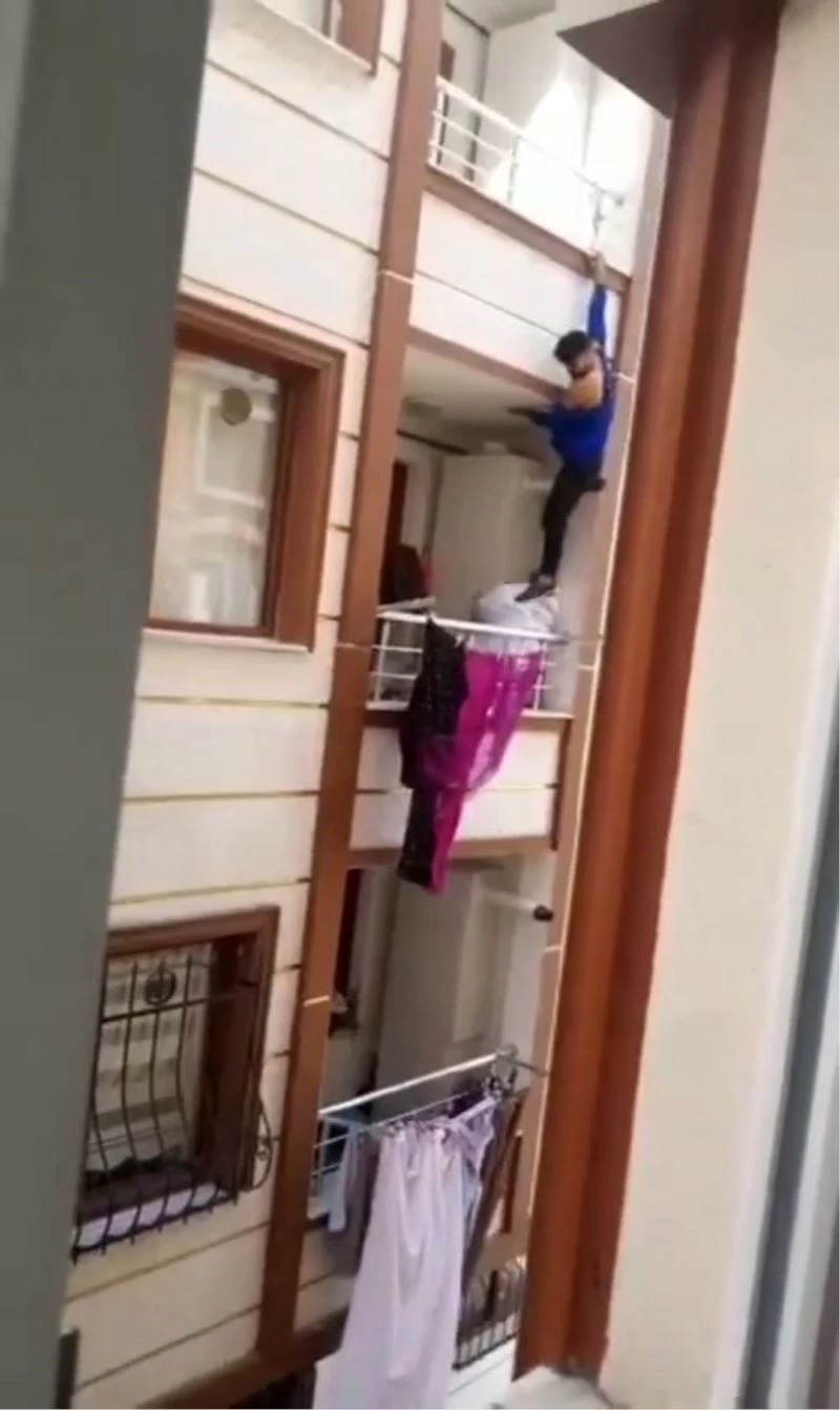 Evlenmek istediği kızın evini bastı, yakalanacağını anlayınca balkondan kaçtı
