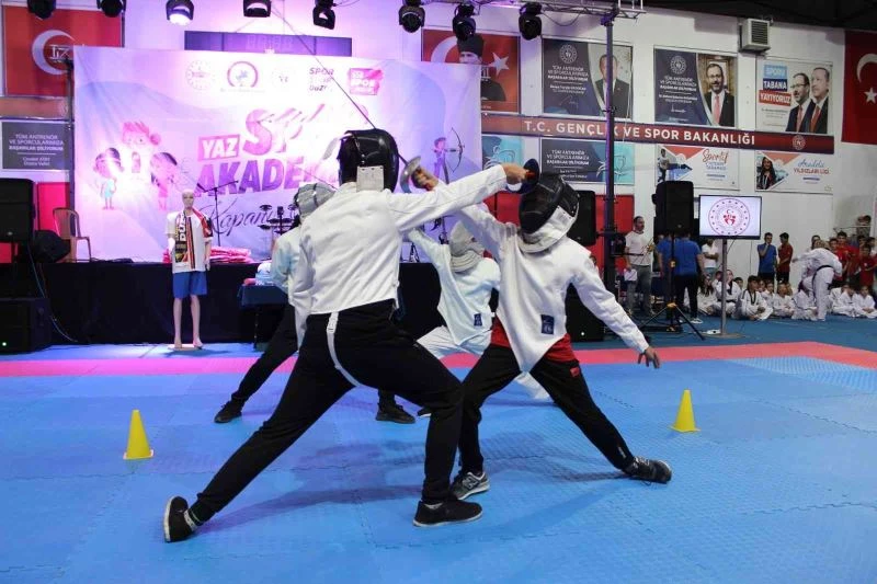 Yaz spor akademisi kapanış şöleniyle sona erdi
