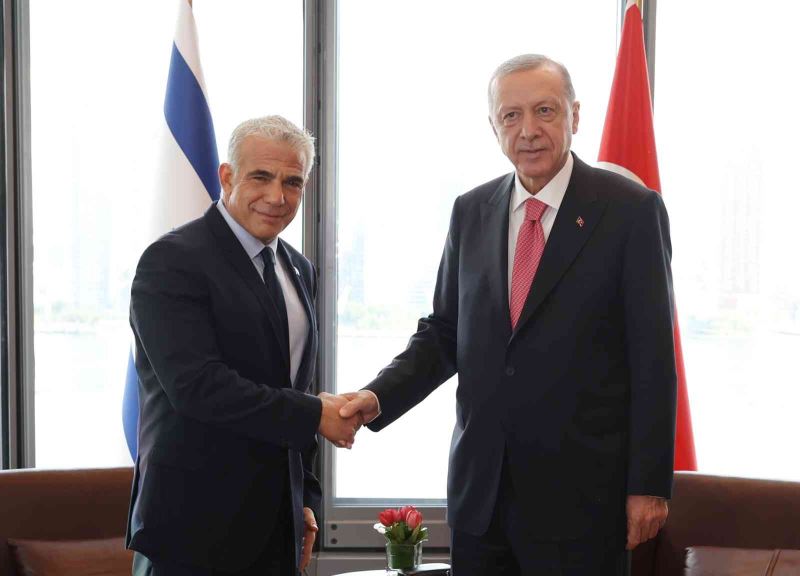 Cumhurbaşkanı Recep Tayyip Erdoğan, ABD’nin New York kentinde İsrail Başbakanı Yair Lapid ile bir araya geldi.
