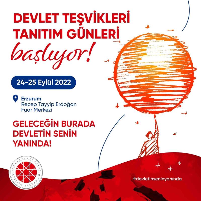 “Devlet Teşvikleri Tanıtım Günleri” Erzurum’da gençlerle buluşuyor
