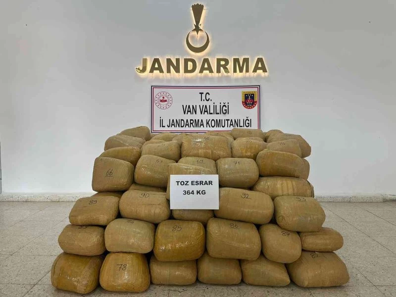 Van’da 364 kilo toz esrar ele geçirildi
