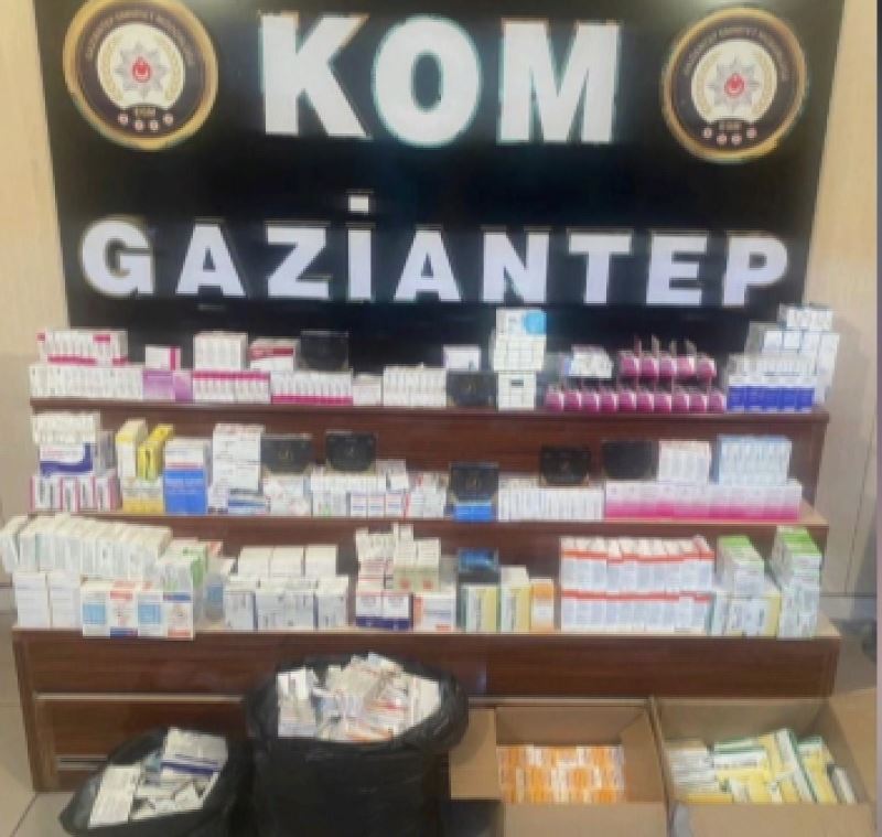 Gaziantep’te 19 bin 902 adet kaçak ilaç ele geçirildi
