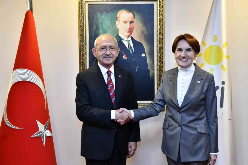 CHP Genel Başkanı Kılıçdaroğlu, İYİ Parti Genel Başkanı Akşener’i ziyaret etti
