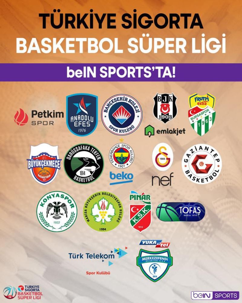 Basketbol Süper Ligi’nde yeni sezon beIN SPORTS’tan canlı yayınlanacak
