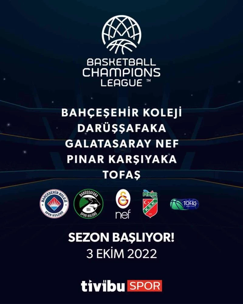 FIBA Basketbol Şampiyonlar Ligi Tivibu’da yayınlanacak
