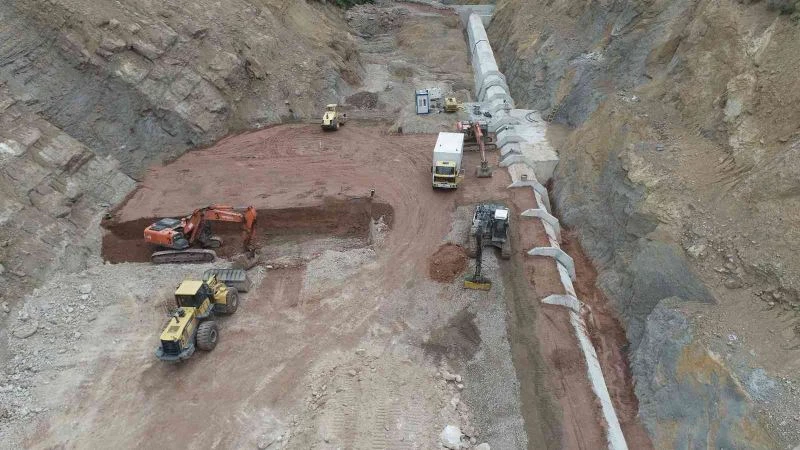 Eskipazar Haslı Göleti’nde çalışmalar devam ediyor
