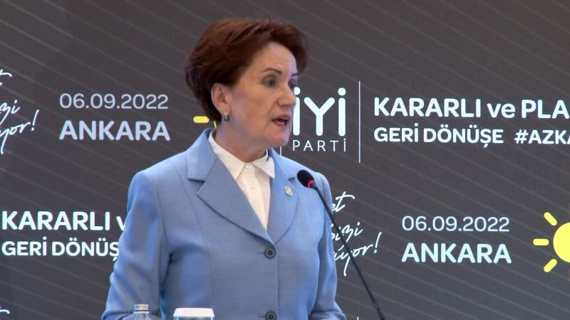 İyi Parti Genel Başkanı Akşener: “Yapılması gerekenler konusunda iktidarı uyarmaktan hiç geri durmadık”